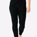 Zyia Black Ribbed Joggers, XS Photo 0