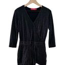 n:philanthropy  Fire Sparkle Long Sleeve Romper in Black size Small Photo 2