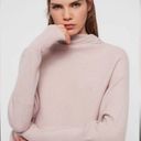 ALLSAINTS  Ridley Funnel Neck Cashmere and Wool Sweater-Shell Pink Size medium Photo 2