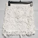 Forever 21  Crochet High Waisted White Skirt Size Small Photo 0