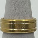 Edge Brand New!! Size 5 1/2 Titanium plated beveled  band/ring Photo 0