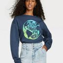 Modern Lux You Can Change the World Navy Crewneck Sweatshirt Photo 0