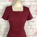 Rachel Parcell  red Square Neck Fit & Flare Dress Photo 6