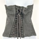 Tripp NYC  Womens Vintage Y2K Gothic Goth Lace Back Corset Halter Top Size M Photo 3