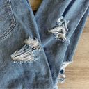 American Eagle Women’s Blue Denim Stretch Super Distressed Mom Jean 8 Regular Photo 1