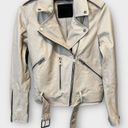 ALLSAINTS  Belfern Leather Biker Jacket Size US/4 Photo 4