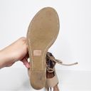 Frye  Roberta Ghillie Wedge Size 6 Women’s Tan Leather Photo 2