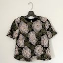 Endless Rose  Sequin and Mesh Floral Crop top Photo 1