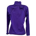 Nike  Pro Shirt Womens Purple 1/4 Zip DriFit Mock Neck Stretch Long Sleeve Medium Photo 2