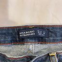 ZARA   Basic Z1975 Jeans Blue Floral Embroidered Distressed 5 Pocket Size 6 Photo 4