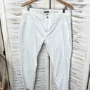 DL1961  Women's Florence Cropped Mid Rise Instasculpt Skinny Denim Jeans White 32 Photo 4