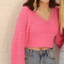 Altar'd State Pink Knit Sweater Photo 4