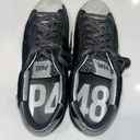 P448 Luxury Italian Black Cowhide & Leather Sneaker JohnCow/Glitter Photo 2