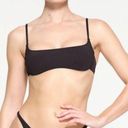 SKIMS  Signature SWIM MICRO SCOOP BIKINI TOP ONLY Onyx Black XL NWT Photo 0