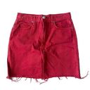 Rag and Bone  Red Denim Skirt Sz 26 Photo 0