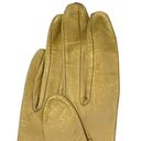 Ecru Vintage Long  leather gloves Size 6.5 Photo 8