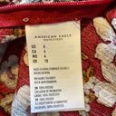 American Eagle Red Floral Jumpsuit Photo 3