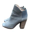 Kelsi Dagger KDB  Brooklyn open toe gray suede booties, size 7 EUC Photo 0