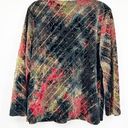 Coldwater Creek  Womens Y2K Boho Velvet Burnout Sequin Embroidered Artsy Blouse Photo 4