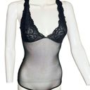 Marilyn Monroe Womens MEDIUM black lace-Detail Open Back bodysuit MARYLIN MAROE​ Photo 9