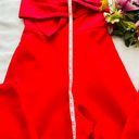 Bloomingdales Red Bow Tie Jumpsuit  Photo 3