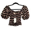 J.O.A. BEACHGOLD Puff Sleeve Crop Top NWT Sz S Photo 2