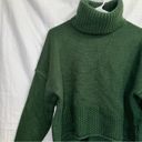 Madewell  Green Chunky Knit Turtleneck Pullover Sweater size medium Photo 3