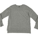 Sweaty Betty  Gray Long Sleeve Crew Sweatshirt Top Split side Small Photo 3