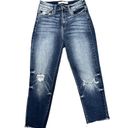 KanCan USA KanCan high rise stretch ankle cropped raw hem distressed skinny jeans size 26 Photo 0