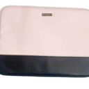 Kate Spade  Black Pink Padded Laptop Case Zip Computer Sleeve Saffiano Leather Photo 0