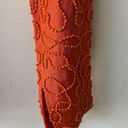 Oleg Cassini Vintage  Silk Glass Beaded Orange Formal Pants Photo 1