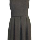 Isaac Mizrahi  gray ribbed a-line dress size 8 Photo 0