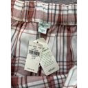 Aerie NWT  Class Act Pleated Skirt Plaid Red Size Medium Photo 4