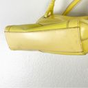 wilson's leather WILSON LEATHER Yellow Genuine Leather Double Straps Zip Closure Shoulder Bag Photo 5