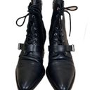 ALLSAINTS  • Black Katy Leather Lace up Boots • Size 40 Photo 1