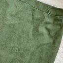 Dress Barn Vintage 90s  suede green Fall skirt Photo 1