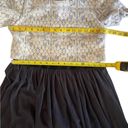 Anthropologie Weston  white laced top black tulle dress sz XS short sleeve Photo 11