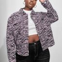 Zebra Print Denim Jacket Multiple Size 3X Photo 0