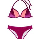 Victoria's Secret Victoria secret velvet two piece bikini in large nwt bottoms triangle padded top Photo 0