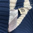 Madewell  Wide Rib Turtleneck Sweater Navy and White Striped Women’s size medium Photo 5