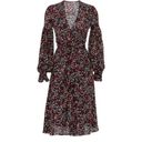 Daisy 💕NICHOLAS💕 Mini  Wrap-Effect Floral-Print Silk Dress US 10 Photo 6