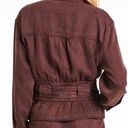 Dear John New!  AUSTIN DROP SHOULDER Denim Belted Jacket in Dark Oak Size Small Photo 1