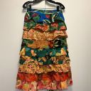 Farm Rio COPY - NEW  Mixed Prints Multi-Layered Midi Skirt Photo 8