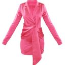 Pretty Little Thing Hot Pink Blazer Dress Photo 1