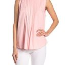 Vertigo  Sleeveless Pleated Tank Top - Pink Photo 0