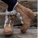 Sorel  Joan Of Arctic Wedge Shearling 9.5 Boots Leather Camel Waterproof Boots Photo 0