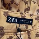 ZARA NWT  Printed Midi Skirt Floral Satin Silky Medium Photo 8