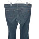 James Jeans  Women's Dry Aged Bootcut Low Rise Dark Wash Denim Blue Size 32 Photo 4