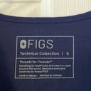 FIGS  top size S excellent condition length 26” bust 36” navy blue Photo 1