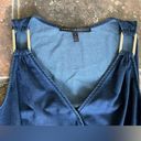 White House | Black Market  Faux Wrap Dress Blue Size 2 Photo 3